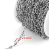 Stainless Steel Hiphop Style Oval Cuban Chain With Totem Pattern Electroplated Handmade Jewelry Making Accessories For Necklace And Bracelet