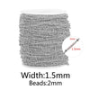 Stainless Steel Hiphop Style Totem Pattern Bead Chain Jewelry Making Supplies For Anklet Necklace Bracelet With Electroplating