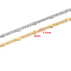 Stainless Steel Hiphop Style Totem Pattern Side Pressure Flat Chain Diy Handmade Women's Necklace And Bracelet Supplies Accessories With Electroplating