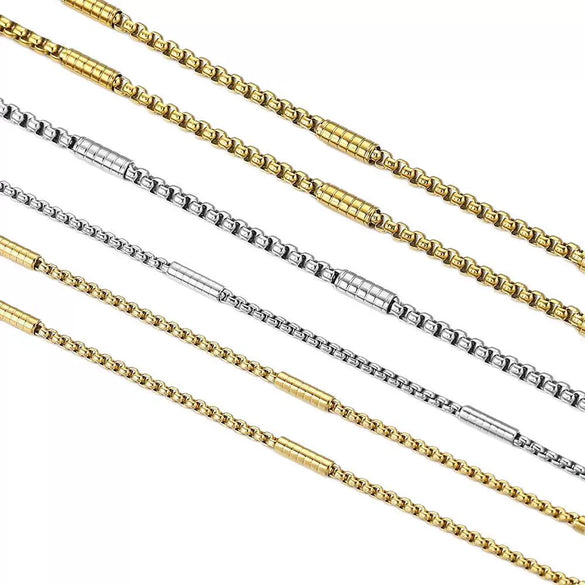 Stainless Steel Hiphop Style Totem Pendant Necklace Electroplated Gold Handmade Jewelry Accessories