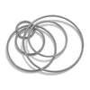 Stainless Steel Hirback Pattern Circle Pendant And Earrings Diy Jewelry Accessories Handmade With Welding And Electroplating