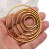 Stainless Steel Hirback Pattern Circle Pendant And Earrings Diy Jewelry Accessories Handmade With Welding And Electroplating