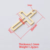 Stainless Steel Hollow Cross Pendant Hip Hop Necklace Women Jewelry Accessories Fine Polishing