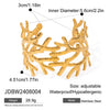 Stainless Steel Hollow Exaggerated Geometric Electroplated Bracelet