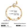 Stainless Steel Hollow Geometric Style Electroplated Women's Hand Jewelry Bracelet