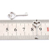 Stainless Steel Hollow Heart Key Pendant Jewelry Accessories Electroplated