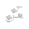 Stainless Steel Hollow Heart Pendant Jewelry Accessories Electroplating Wholesale