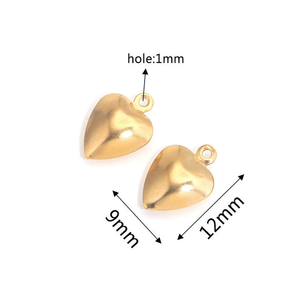 Stainless Steel Hollow Heart Pendant Jewelry Accessories Electroplating Wholesale