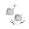 Stainless Steel Hollow Heart Pendant Jewelry Accessories Electroplating Wholesale
