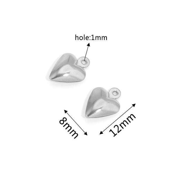 Stainless Steel Hollow Heart Pendant Jewelry Accessories Electroplating Wholesale