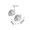 Stainless Steel Hollow Heart Pendant Jewelry Accessories Electroplating Wholesale