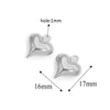 Stainless Steel Hollow Heart Pendant Jewelry Accessories Electroplating Wholesale