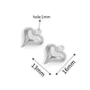 Stainless Steel Hollow Heart Pendant Jewelry Accessories Electroplating Wholesale