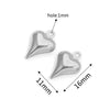 Stainless Steel Hollow Heart Pendant Jewelry Accessories Electroplating Wholesale