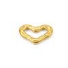 Stainless Steel Hollow Heart Pendant Jewelry Accessories With Vacuum Electroplating