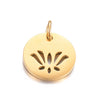 Stainless Steel Hollow Heart Skull Smiley Owl Symbol Polished Pendant Jewelry Accessories Electroplated