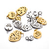 Stainless Steel Hollow Heart Skull Smiley Owl Symbol Polished Pendant Jewelry Accessories Electroplated