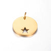 Stainless Steel Hollow Love Circle Pendant Jewelry Accessories With Polishing And Electroplating