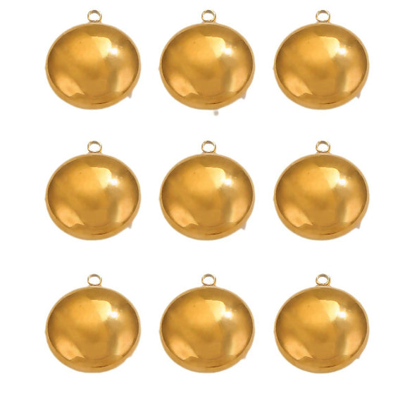 Stainless Steel Hollow Peach Heart Pendant Jewelry Accessories With Electroplating Process For Diy Bracelet And Necklace