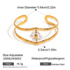 Stainless Steel Hollow Pearl Natural Style Electroplated Bracelet Jewelry