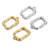 Stainless Steel Hollow Square Jewelry Accessories Sweater Chain Necklace Pendant Earrings With Electroplating