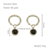 Stainless Steel Hollow Wings Butterfly Cross Earrings For Women With Geometric And Animal Patterns Electroplated