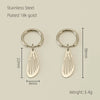 Stainless Steel Hollow Wings Butterfly Cross Earrings For Women With Geometric And Animal Patterns Electroplated