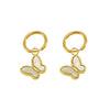 Stainless Steel Hollow Wings Butterfly Cross Earrings For Women With Geometric And Animal Patterns Electroplated