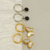 Stainless Steel Hollow Wings Butterfly Cross Earrings For Women With Geometric And Animal Patterns Electroplated
