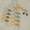 Stainless Steel Hollow Wings Butterfly Cross Earrings For Women With Geometric And Animal Patterns Electroplated