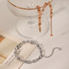 Stainless Steel Horseshoe Buckle Bracelet Geometric Electroplating Women's Light Luxury Jewelry