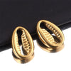 Stainless Steel Hydraulic Metal Shell Beads Handmade Necklace Jewelry Accessories Materials Electroplated