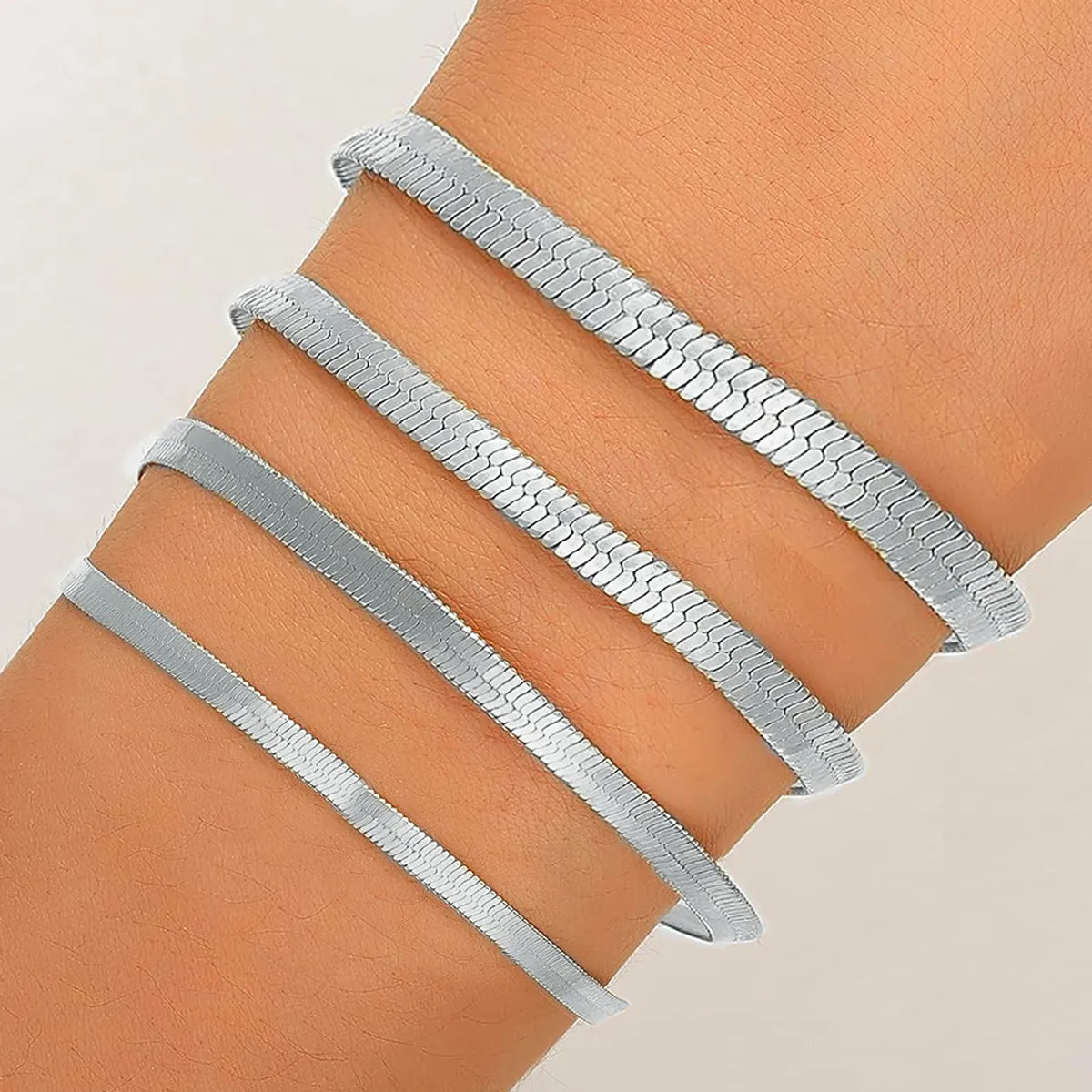 Stainless Steel IG Style Solid Color Bracelets