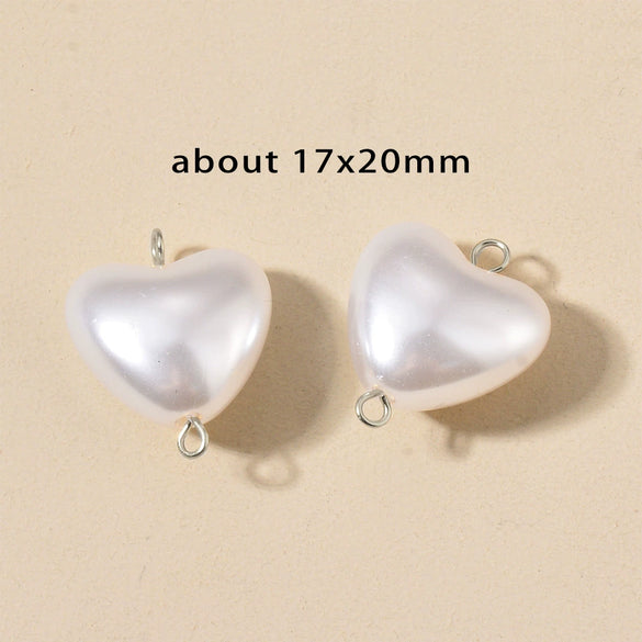 Stainless Steel Imitation Pearl Irregular Baroque Perforated Pendant Bracelet Necklace Accessories With Electroplating