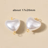 Stainless Steel Imitation Pearl Irregular Baroque Perforated Pendant Bracelet Necklace Accessories With Electroplating