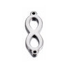 Stainless Steel Infinity Pendant Double Hanging Diy Bracelet Jewelry Accessories With Electroplating Treatment