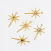 Stainless Steel Inlaid Natural Stone Star Jewelry Accessories Pendant For Bracelet And Necklace Handmade With Electroplating