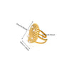 Stainless Steel Inlaid Pearl Zircon Fritillaria Ring Electroplated Women's Jewelry