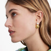 Stainless Steel Inlaid Shell Beads Geometric Earrings Jewelry For Women Electroplated