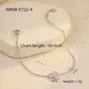 Stainless Steel Inlaid Zircon Clover Electroplated Women's Bracelet