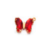 Stainless Steel Inlaid Zircon Crystal Geometric Butterfly Pendant Necklace Handmade Jewelry Accessories Electroplated