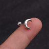 Stainless Steel Inlaid Zircon Flower Ear Bone Nail Body Piercing Jewelry