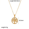 Stainless Steel Inlaid Zircon Necklace Light Luxury Niche Shell Pendant With Star Heart Drop Shape For Women Electroplating O Word Chain