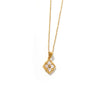 Stainless Steel Inlaid Zircon Necklace Light Luxury Niche Shell Pendant With Star Heart Drop Shape For Women Electroplating O Word Chain