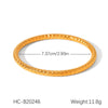 Stainless Steel Ins Style Geometric Bow Open Electroplated Women's Bracelet