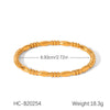 Stainless Steel Ins Style Geometric Bow Open Electroplated Women's Bracelet