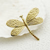 Stainless Steel Insect Dragonfly Embossed Fashion Ring Electroplated