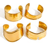 Stainless Steel Irregular Exaggerated Widefaced Open Bracelet Electroplating Geometric Style