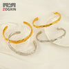316L Stainless Steel Irregular Lava Adjustable Women's Bracelet With Electroplating