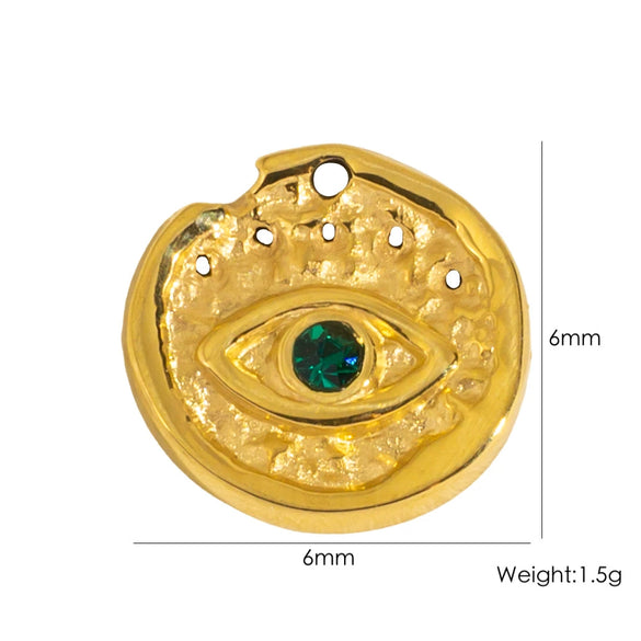 Stainless Steel Jewelry Accessories Apple Cross Love Diamond Oil Drop Shell Joker Pendant Electroplating